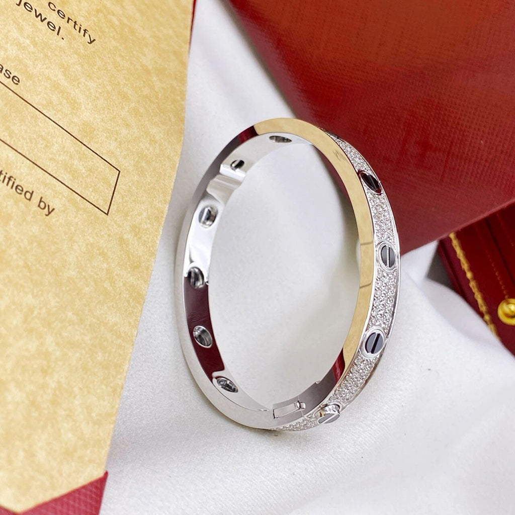 [⭐Novea]LOVE BRACELET 6.1MM DIAMOND-PAVED CERAMIC