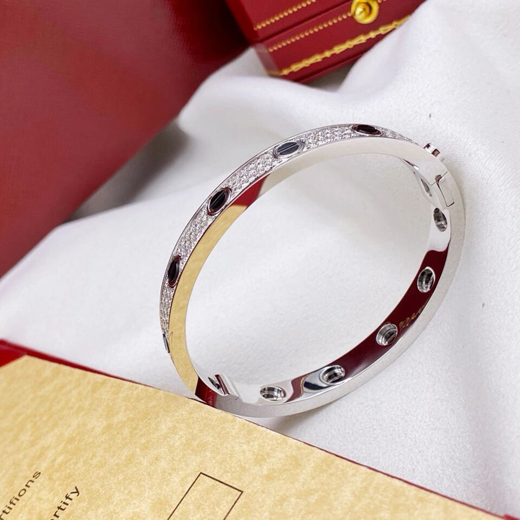 [⭐Novea]LOVE BRACELET 6.1MM DIAMOND-PAVED CERAMIC