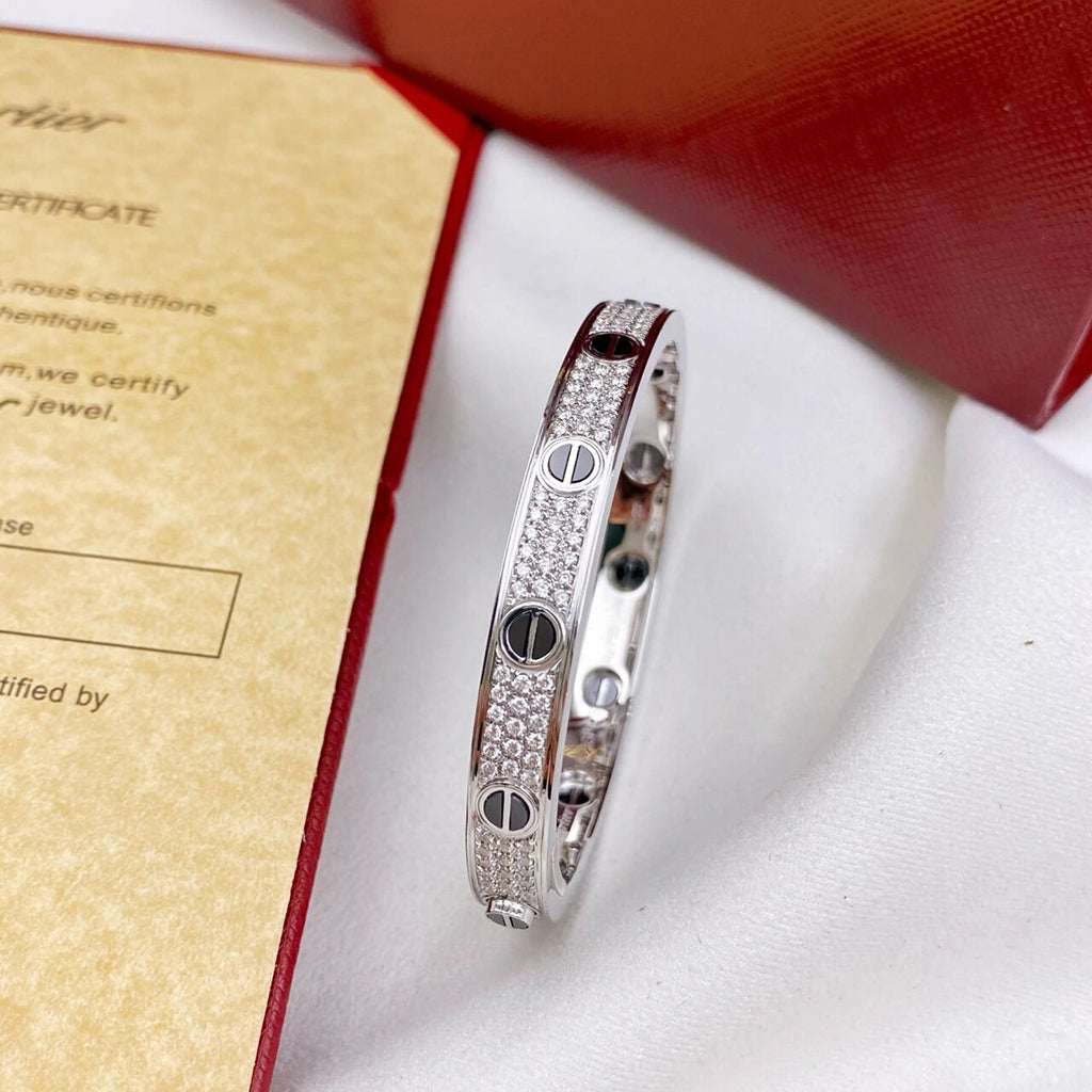 [⭐Novea]LOVE BRACELET 6.1MM DIAMOND-PAVED CERAMIC