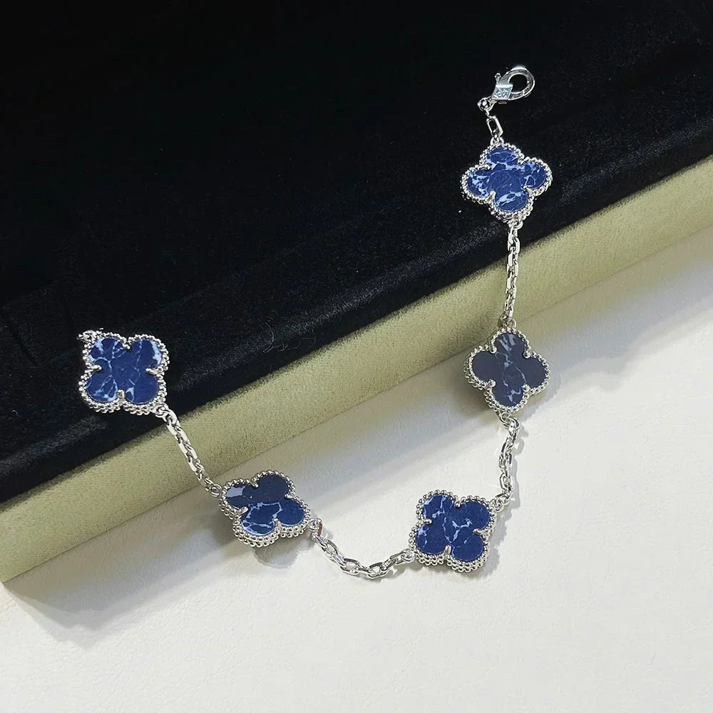[⭐Novea]CLOVER 5 MOTIF PIETERSITE BRACELET COLLECTION