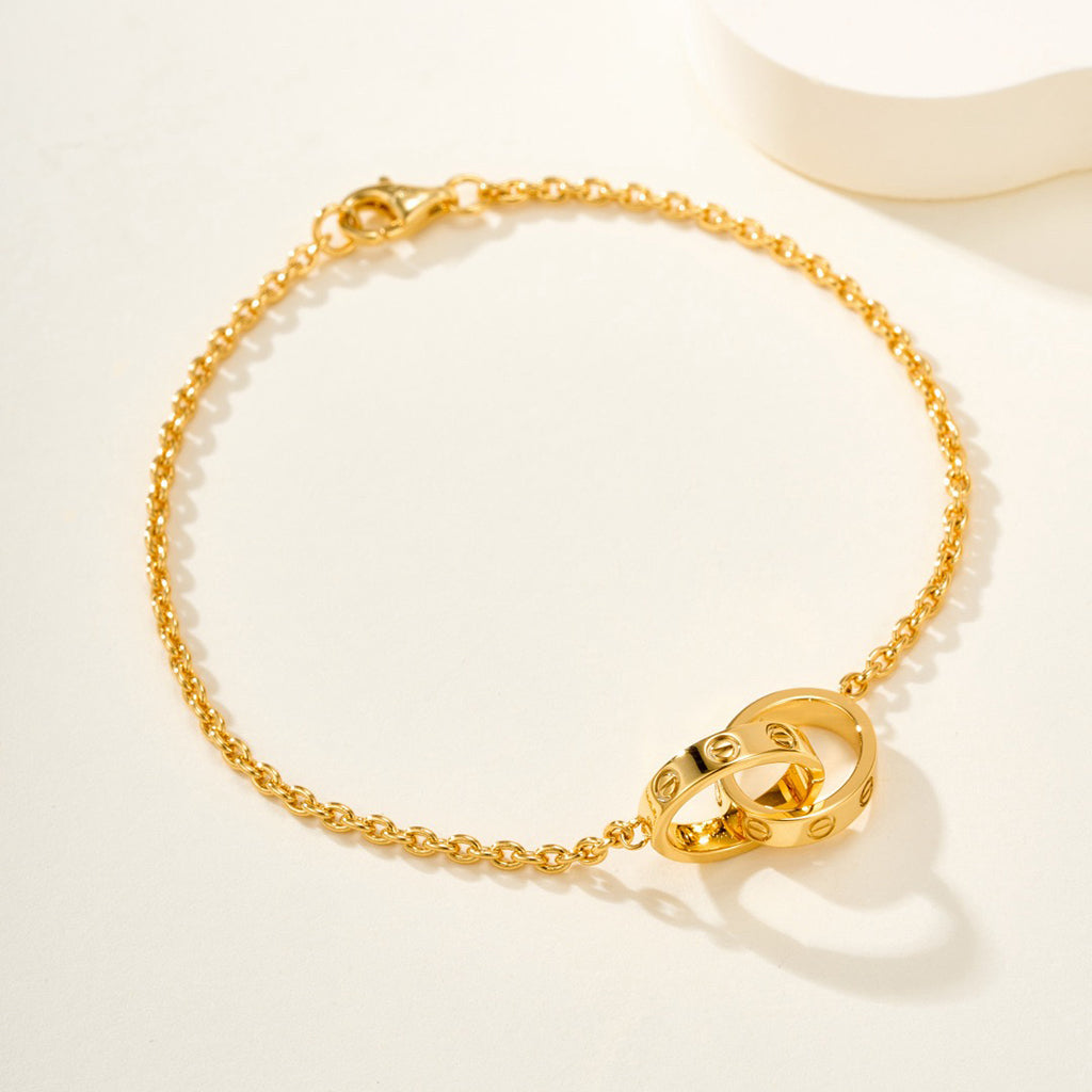 [⭐Novea]LOVE BRACELET DOUBLE RING