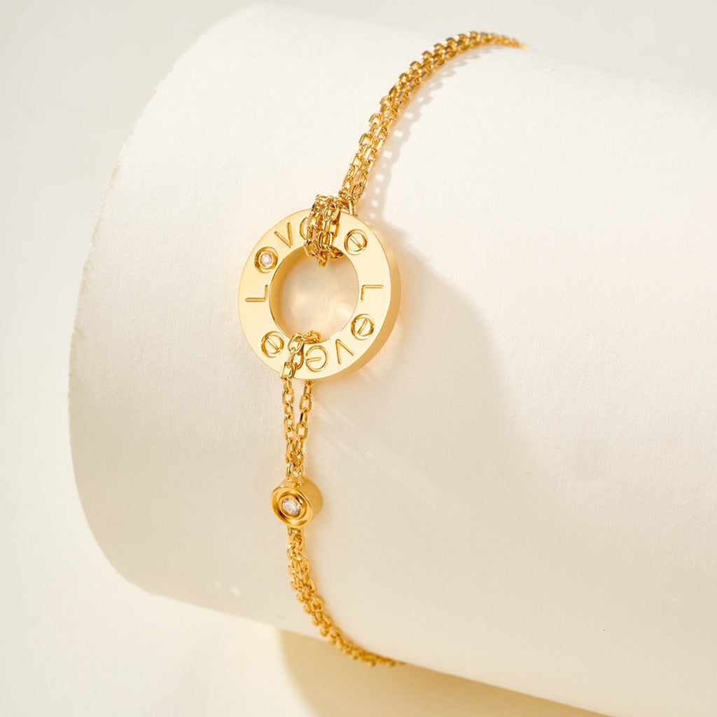 [⭐Novea]LOVE BRACELET 2 DIAMOND
