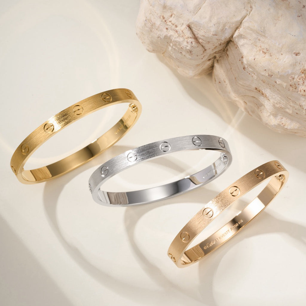 [⭐Novea]LOVE BRACELET 6.1MM BRUSHED