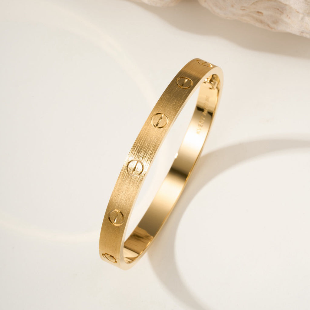 [⭐Novea]LOVE BRACELET 6.1MM BRUSHED