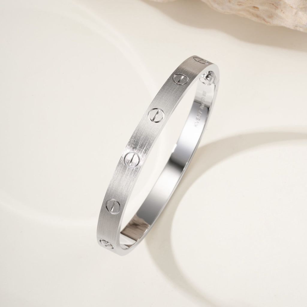 [⭐Novea]LOVE BRACELET 6.1MM BRUSHED