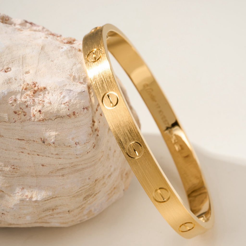 [⭐Novea]LOVE BRACELET 6.1MM BRUSHED
