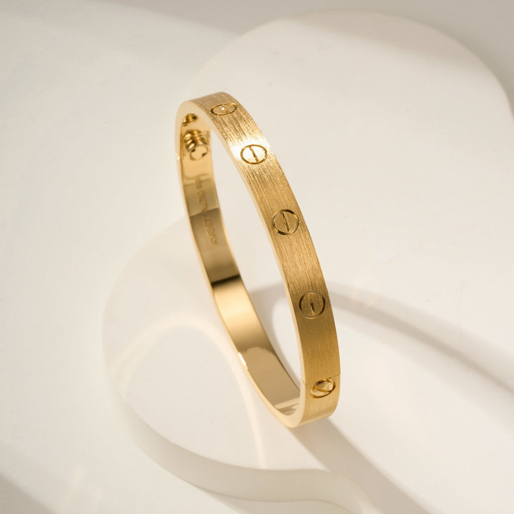 [⭐Novea]LOVE BRACELET 6.1MM BRUSHED