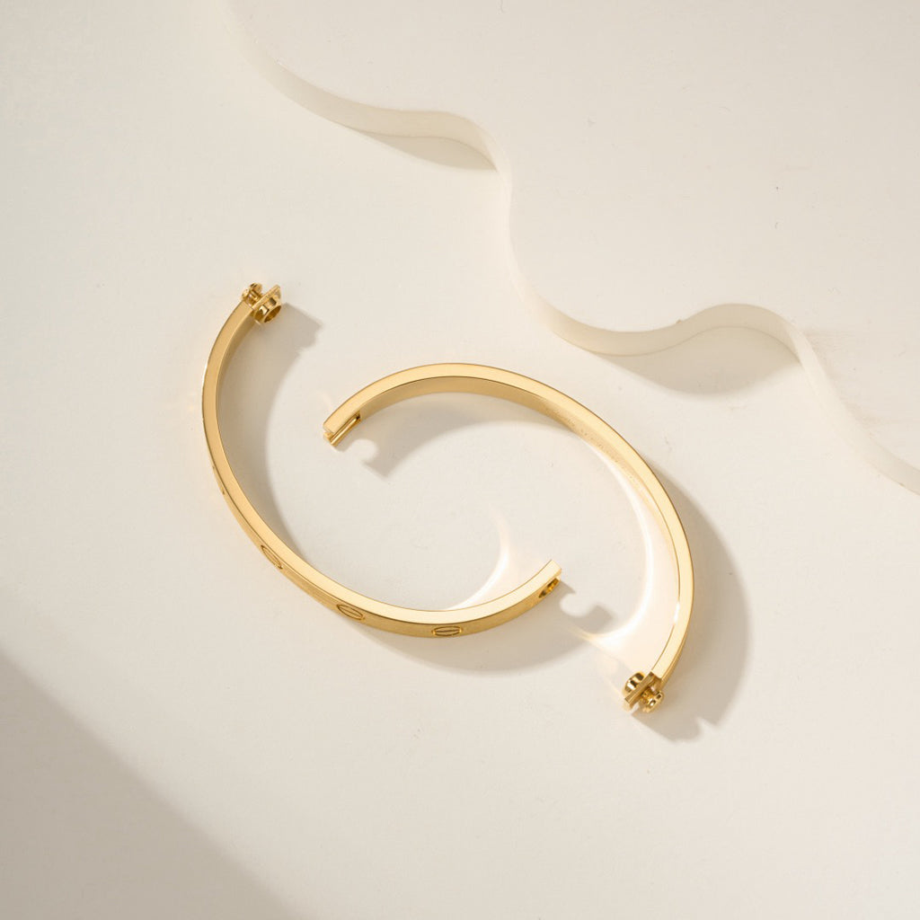 [⭐Novea]LOVE BRACELET 6.1MM BRUSHED