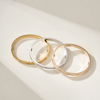 [⭐Novea]LOVE BRACELET 6.1MM BRUSHED
