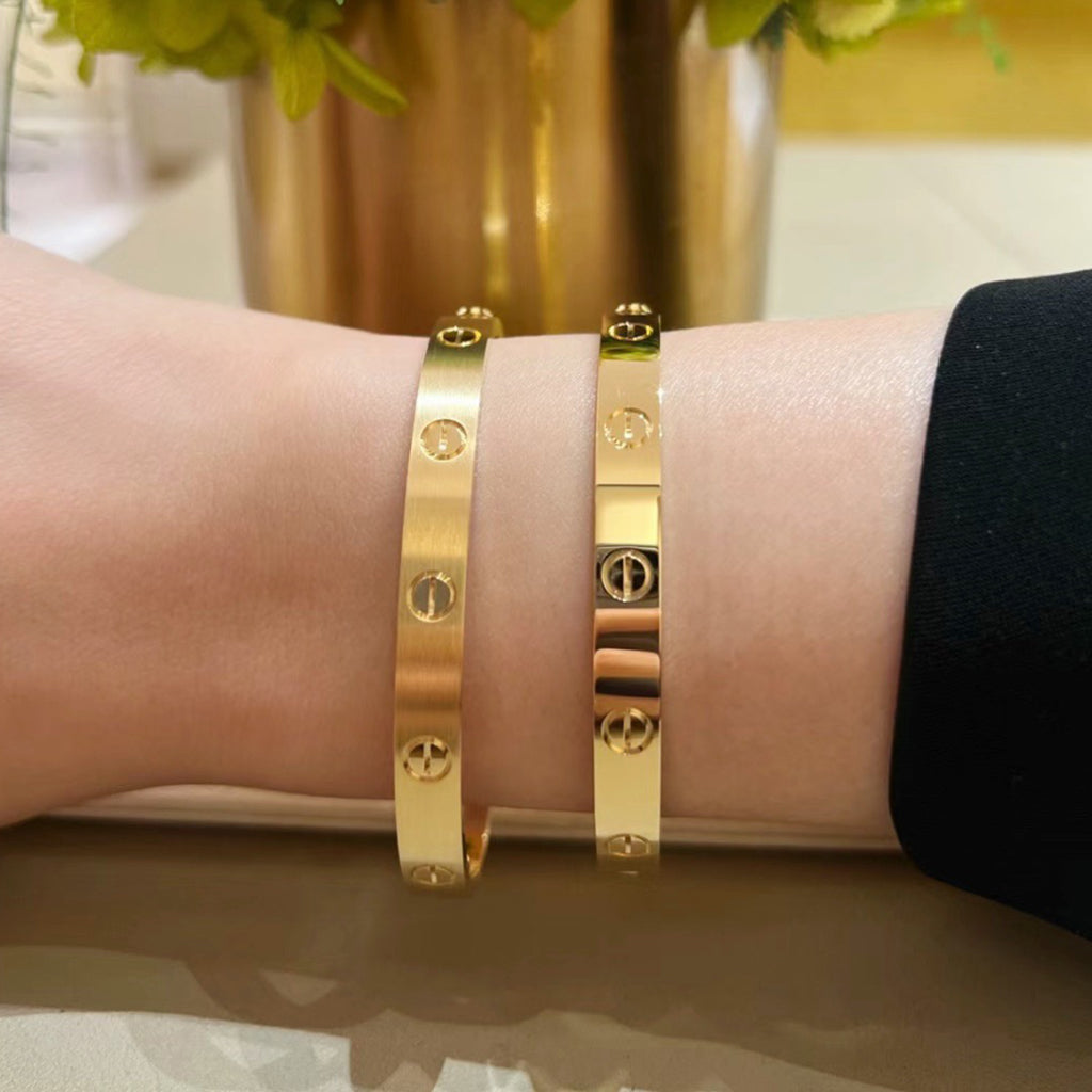 [⭐Novea]LOVE BRACELET 6.1MM BRUSHED