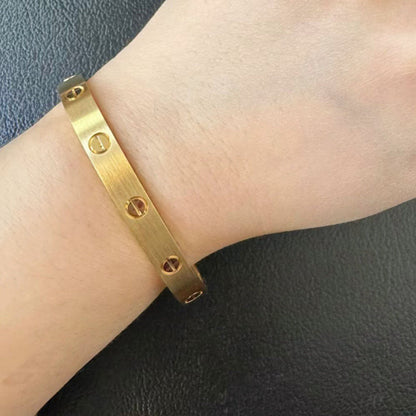 [⭐Novea]LOVE BRACELET 6.1MM BRUSHED