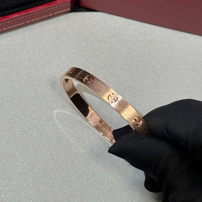 [⭐Novea]LOVE BRACELET 6.1MM BRUSHED