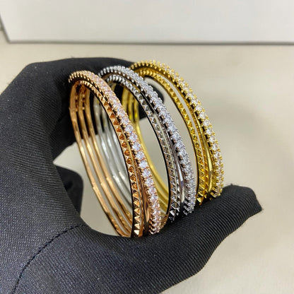[⭐Novea]ETINCELLE HALF-PAVED DIAMOND BRACELET
