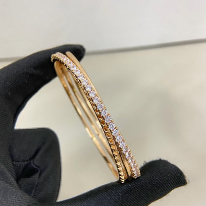 [⭐Novea]ETINCELLE HALF-PAVED DIAMOND BRACELET