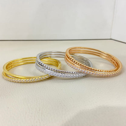 [⭐Novea]ETINCELLE HALF-PAVED DIAMOND BRACELET