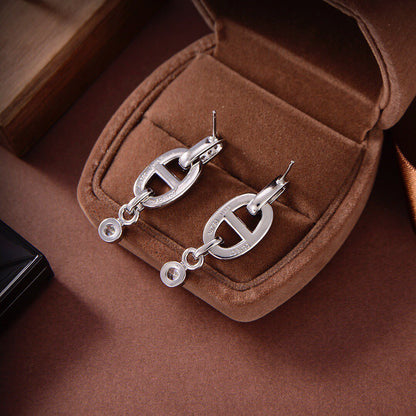 [⭐Novea]HM CHAINE DIAMOND EARRINGS