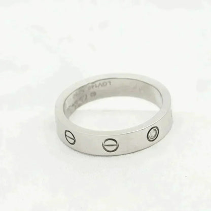 [⭐Novea]LOVE RING 4MM 1 DIAMOND SILVER