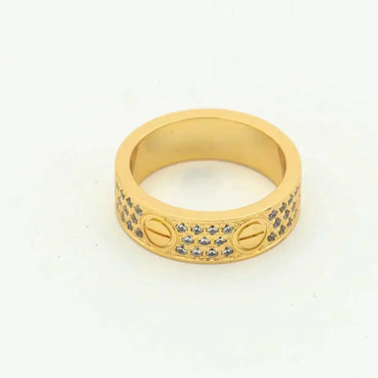 [⭐Novea]LOVE RING 5.5MM DIAMONDS PAVED