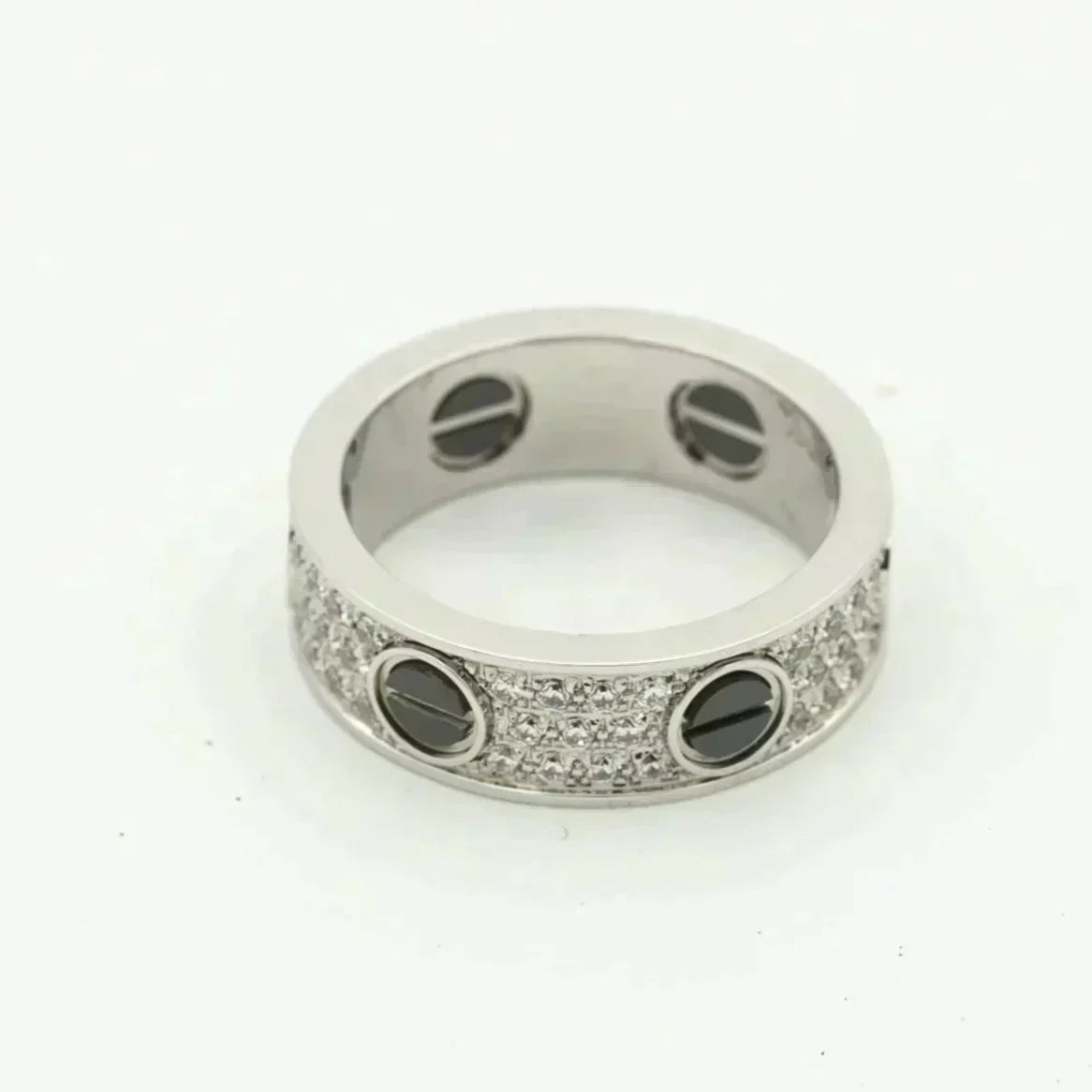 [⭐Novea]LOVE RING 5.5MM DIAMONDS PAVED CERAMIC