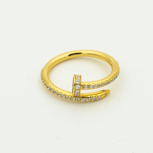 [⭐Novea]JUSTE RING 1.8MM GOLD DIAMONDS