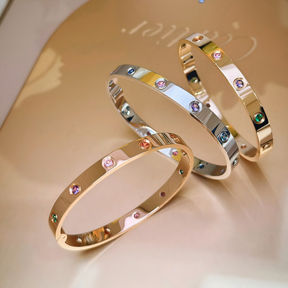 [⭐Novea] 2026 RAINBOW LOVE BRACELET 6.1MM  10 DIAMONDS