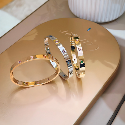 [⭐Novea] 2026 RAINBOW LOVE BRACELET 6.1MM  10 DIAMONDS