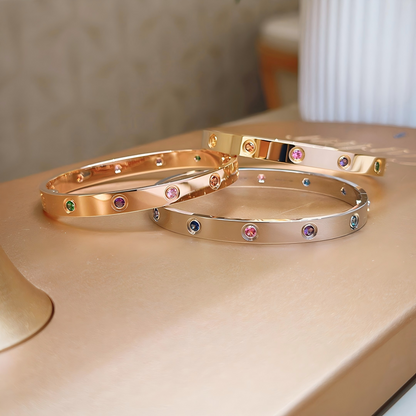 [⭐Novea] 2026 RAINBOW LOVE BRACELET 6.1MM  10 DIAMONDS