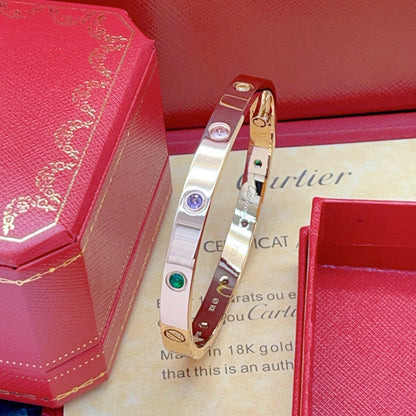 [⭐Novea] 2026 RAINBOW LOVE BRACELET 6.1MM  10 DIAMONDS