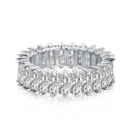 [Lucky Jewelry]Unique Colorful Radiant Cut RIng