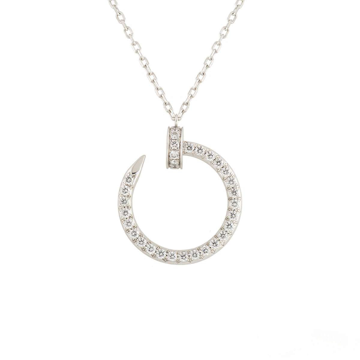 [⭐Novea]JUSTE NECKLACE SILVER DIAMONDS