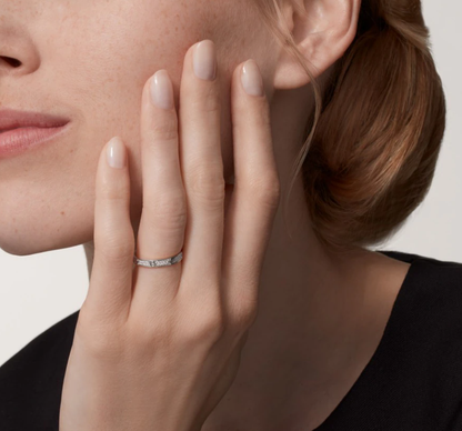 [⭐Novea]LOVE RING 2.6mm-wide full-diamond ring silver