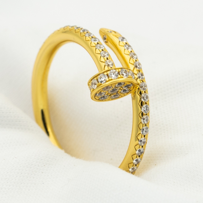 [⭐Novea]JUSTE RING 1.8MM GOLD DIAMONDS