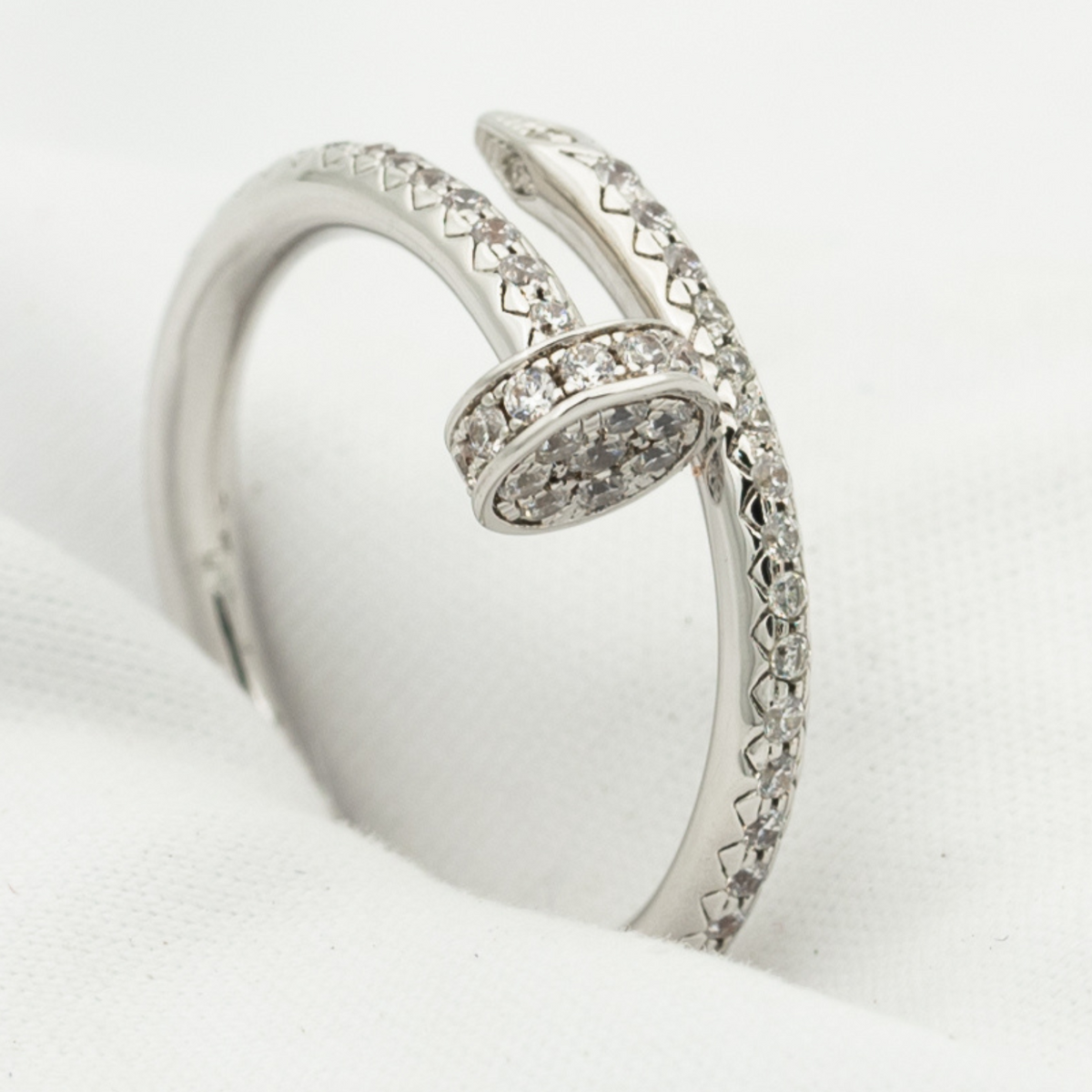 [⭐Novea]JUSTE RING 1.8MM SILVER DIAMONDS