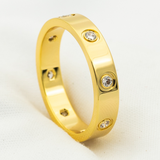 [⭐Novea]LOVE RING 3.6MM 8 DIAMONDS