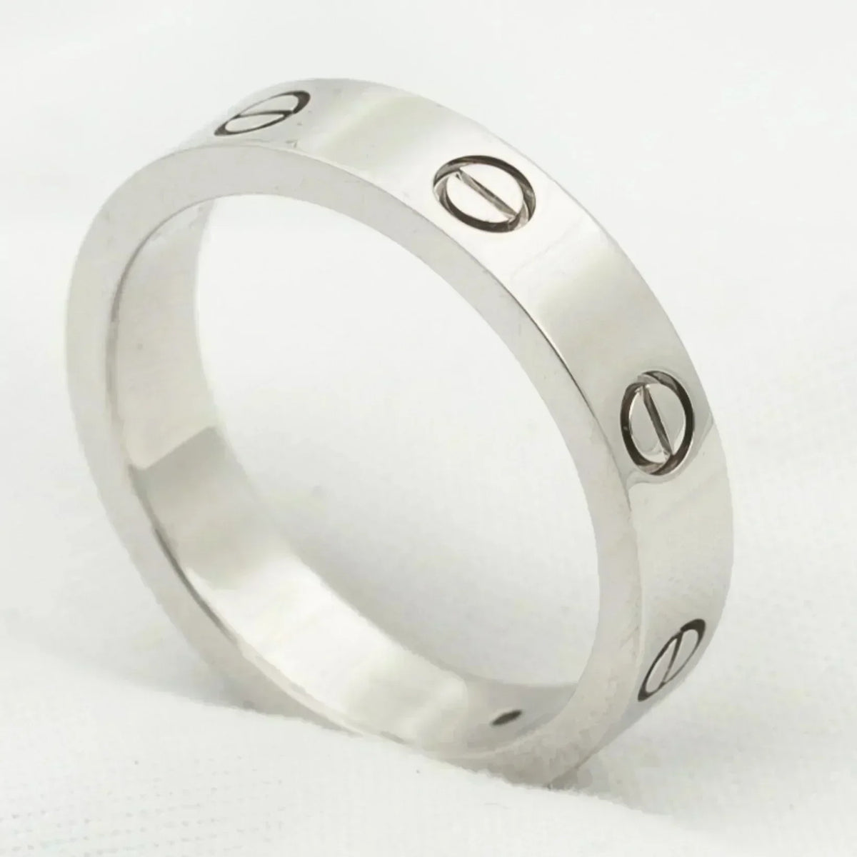[⭐Novea]LOVE RING 4MM 1 DIAMOND SILVER