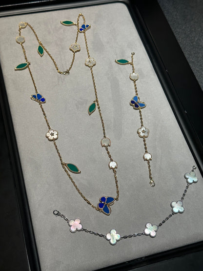 [⭐Novea] 26 NEW CLOVER 15 MOTIFS LUCKY NECKLACE