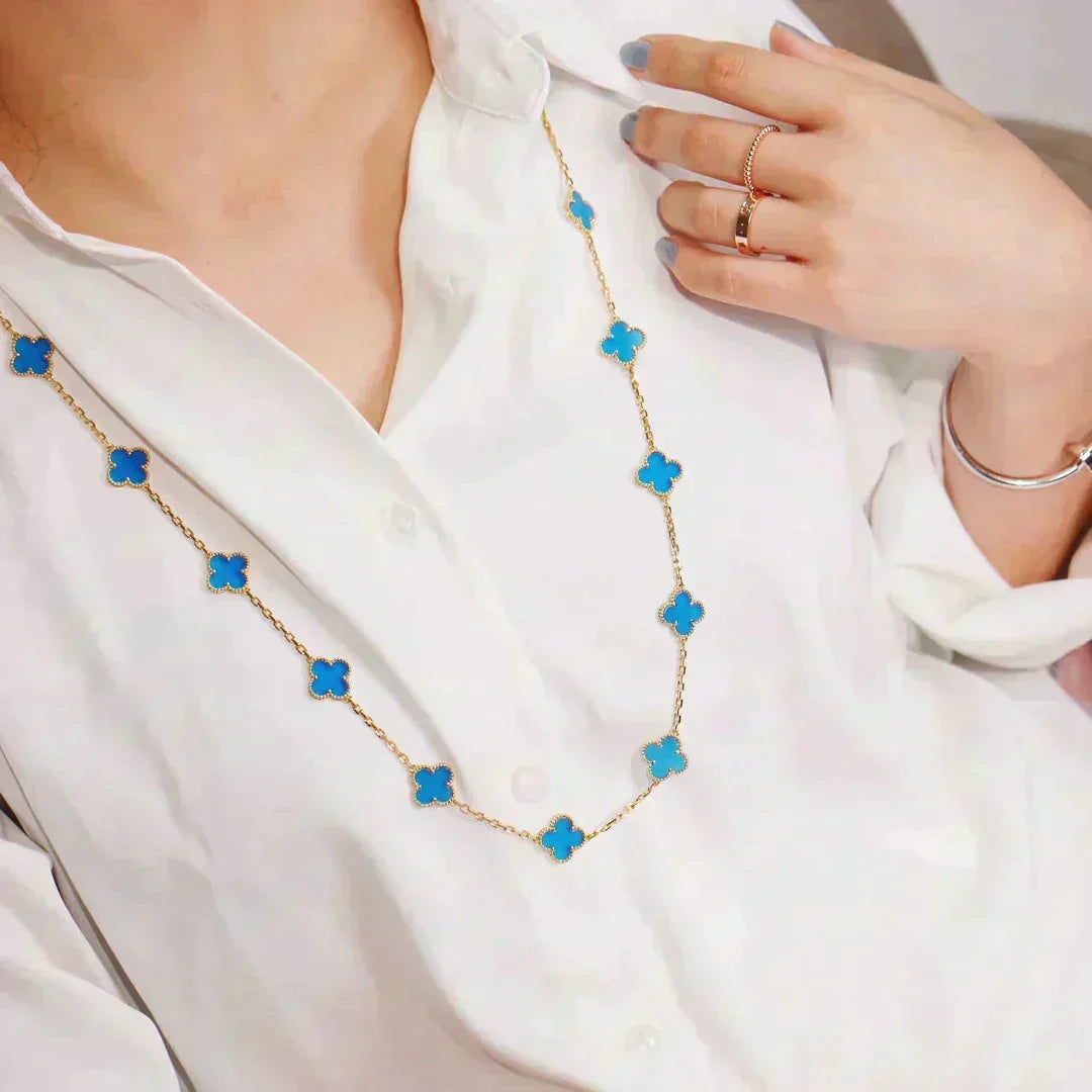 [⭐Novea]CLOVER 20 MOTIFS TURQUOISE GOLD