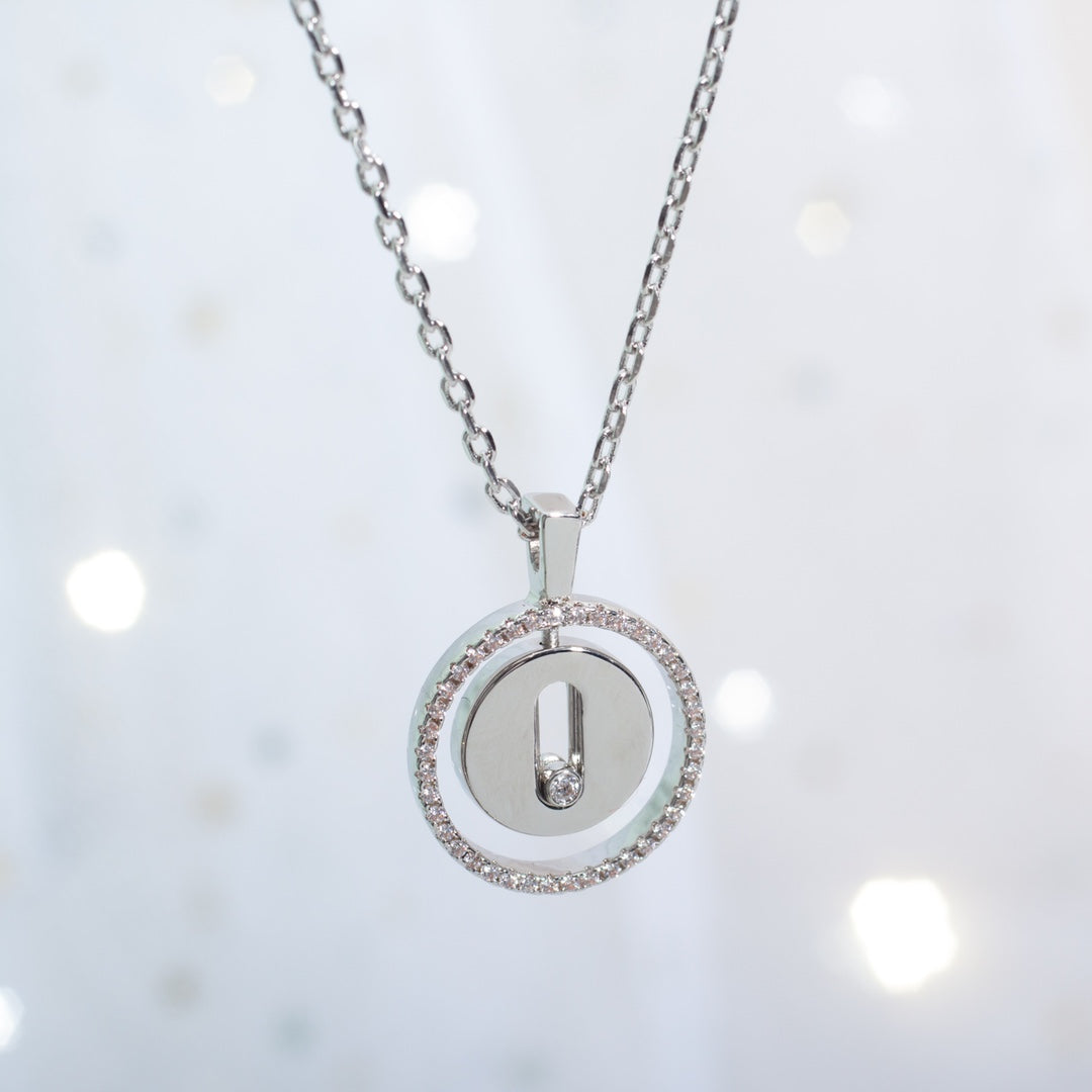 [⭐Novea]Demo MOVE PM NECKLACE SILVER DIAMOND