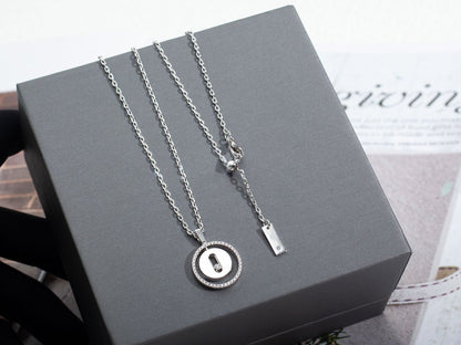 [⭐Novea]Demo MOVE PM NECKLACE SILVER DIAMOND