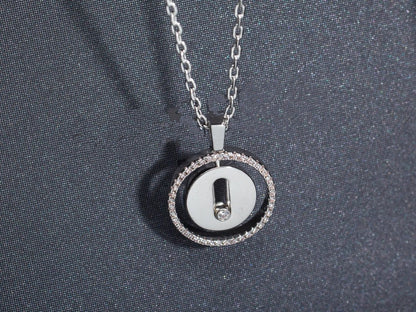 [⭐Novea]Demo MOVE PM NECKLACE SILVER DIAMOND
