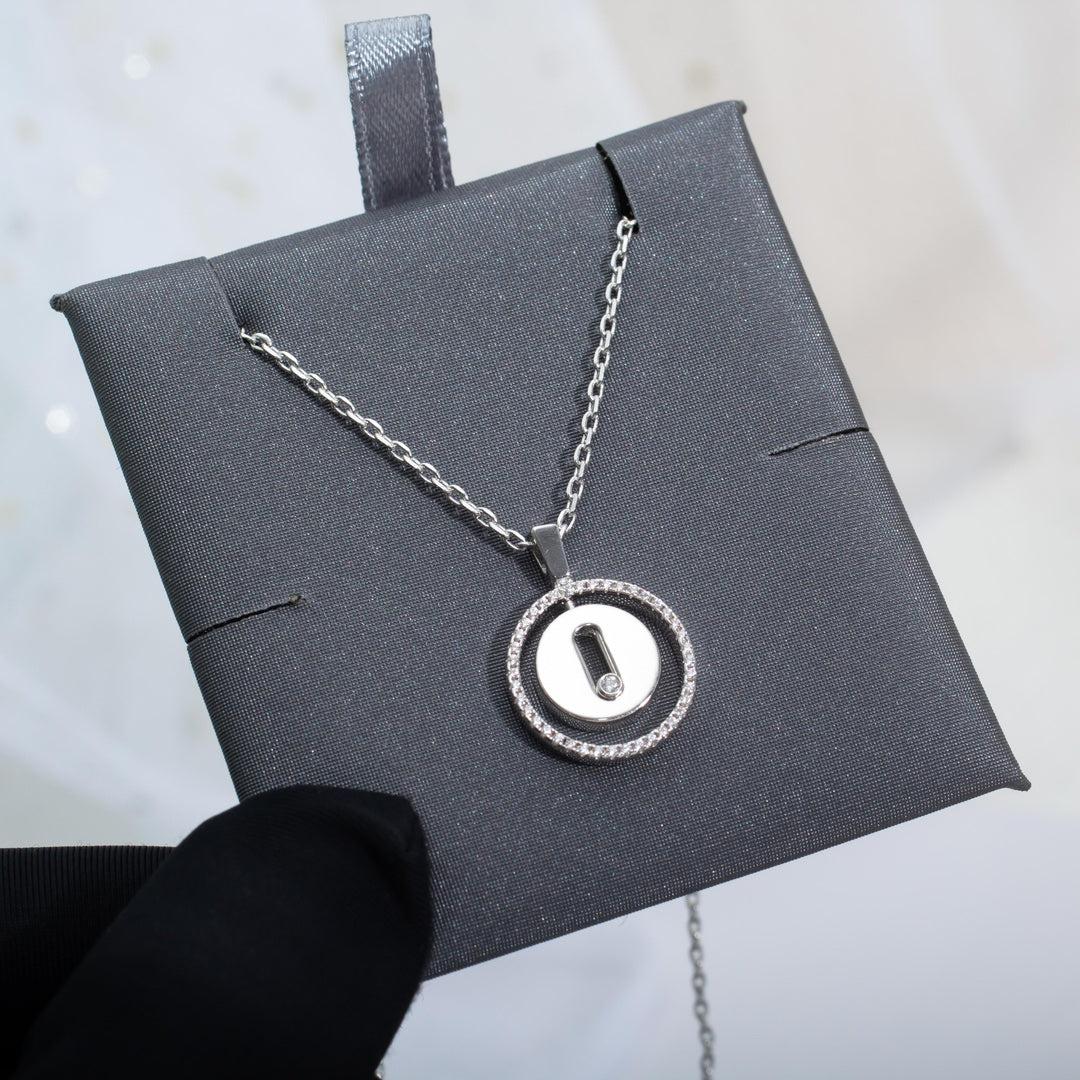 [⭐Novea]Demo MOVE PM NECKLACE SILVER DIAMOND