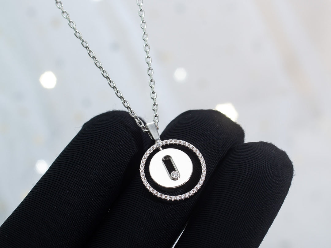 [⭐Novea]Demo MOVE PM NECKLACE SILVER DIAMOND
