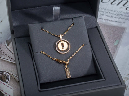 [⭐Novea]Demo MOVE PM NECKLACE PINK GOLD DIAMOND