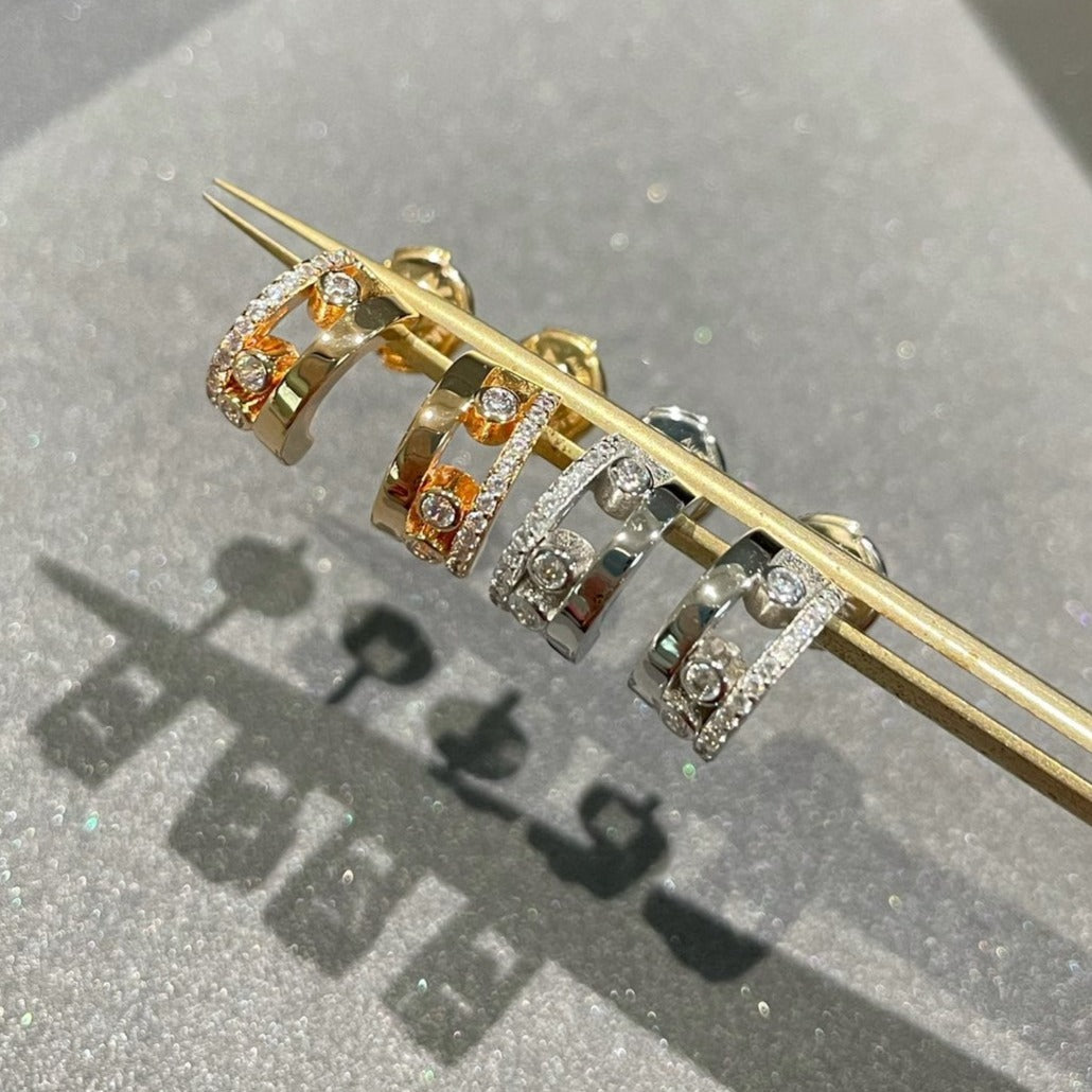 [⭐Novea]MOVE ROMANE EARRINGS DIAMOND