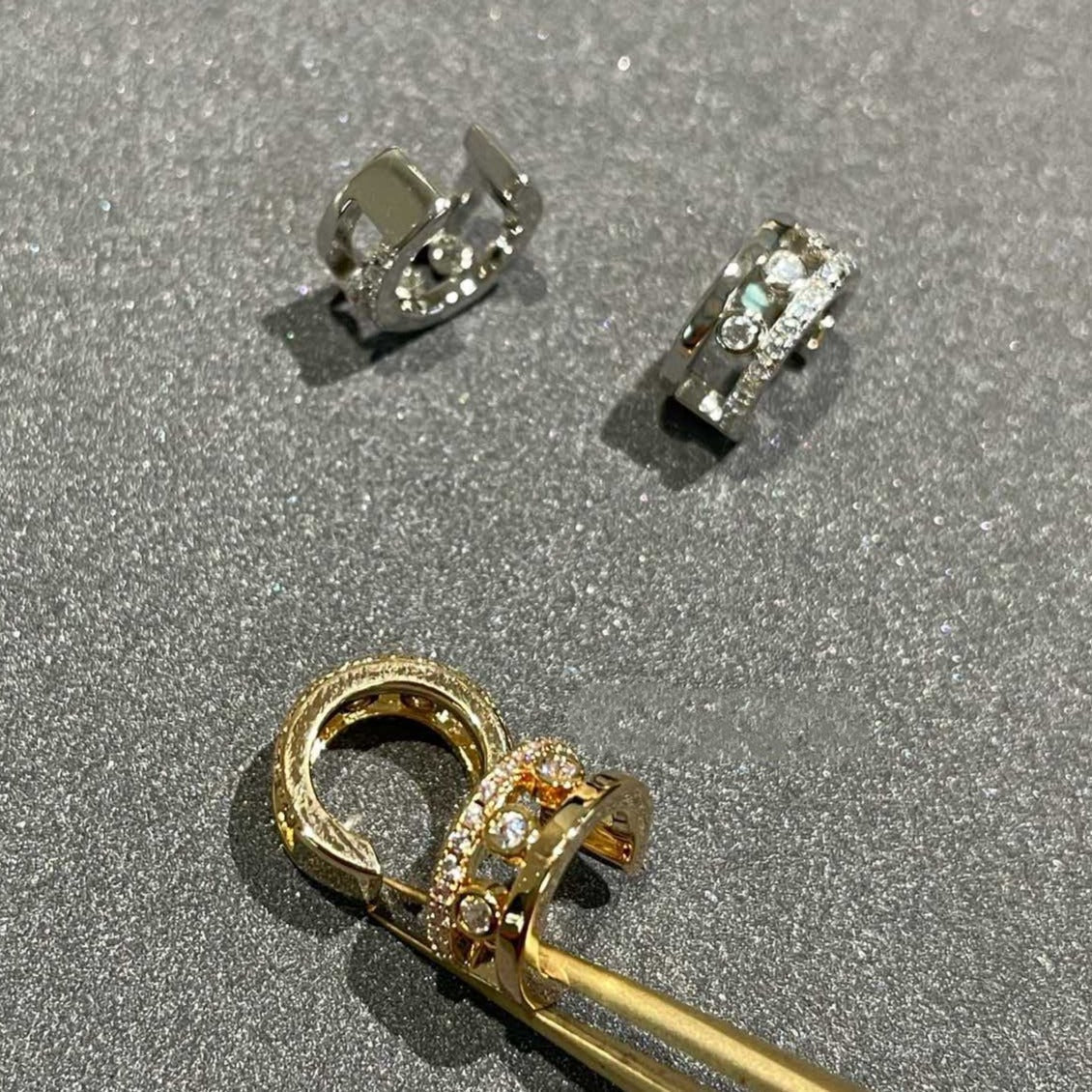 [⭐Novea]MOVE ROMANE EARRINGS DIAMOND