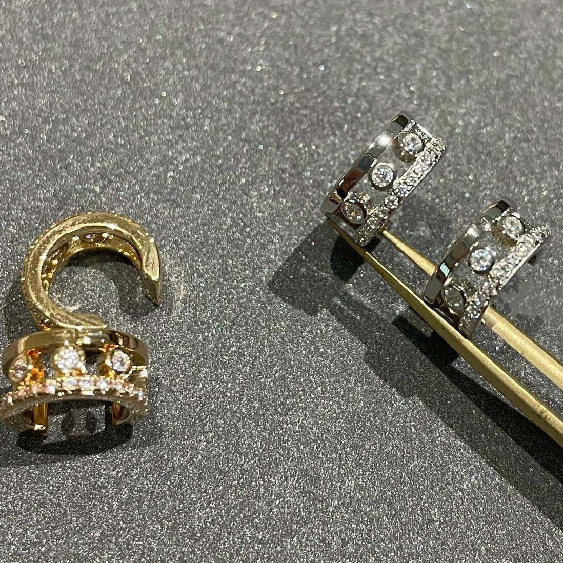 [⭐Novea]MOVE ROMANE EARRINGS DIAMOND