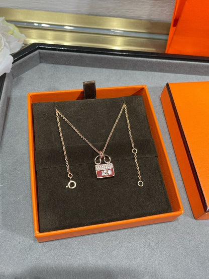 [⭐Novea]H CIRCE MOISSANITE PENDANT NECKLACE GOLD