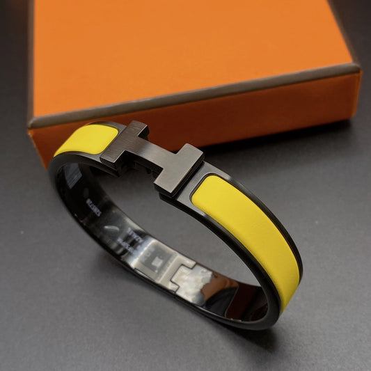 [⭐Novea]CLIC HM SO BLACK YELLOW BRACELET