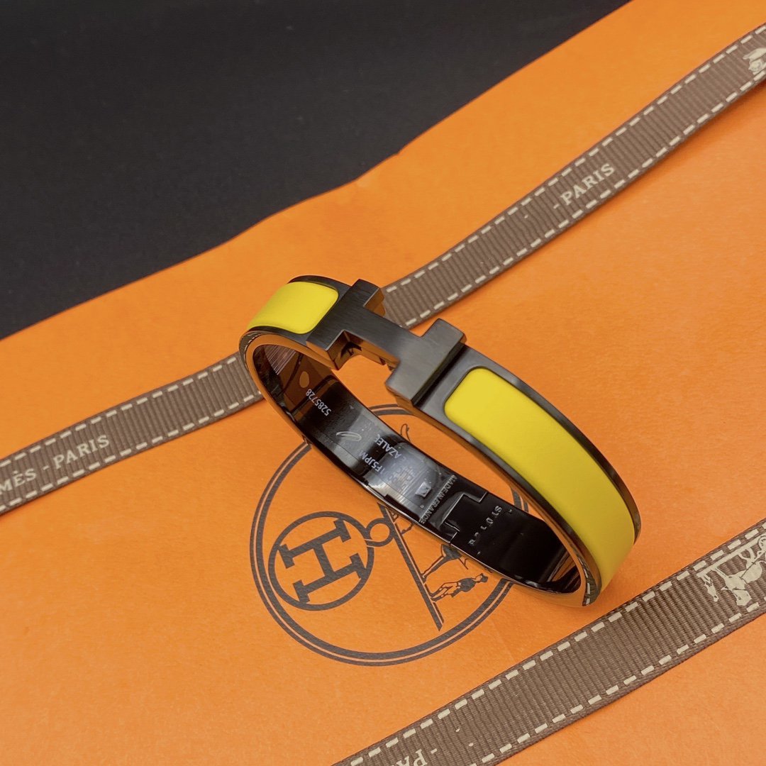 [⭐Novea]CLIC HM SO BLACK YELLOW BRACELET