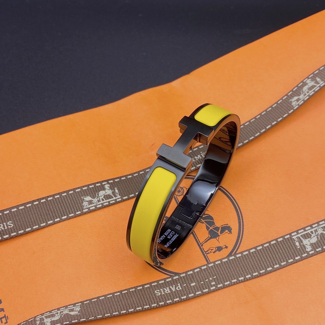 [⭐Novea]CLIC HM SO BLACK YELLOW BRACELET